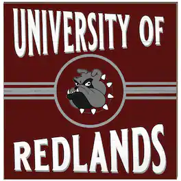 Jardine - University of Redlands Bulldogs 10'' x 10'' Retro Team Plaque - Maroon