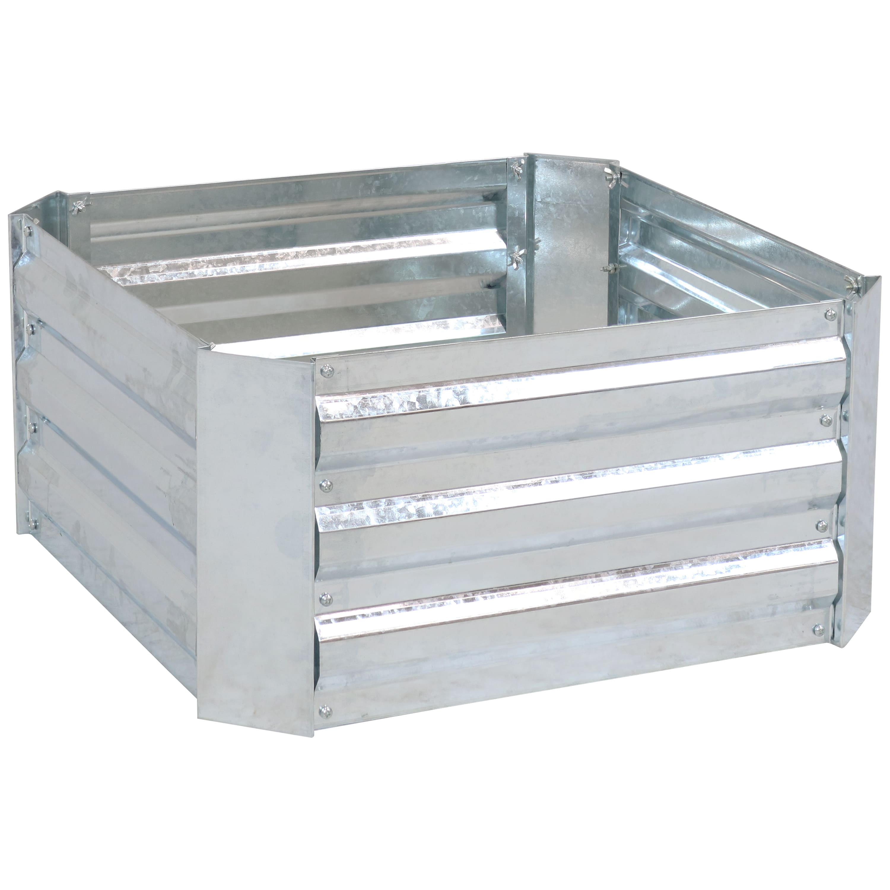 Sunnydaze - Galvanized Steel Square Raised Garden Bed - 24 in - Silver price history on PriceWatchPro
