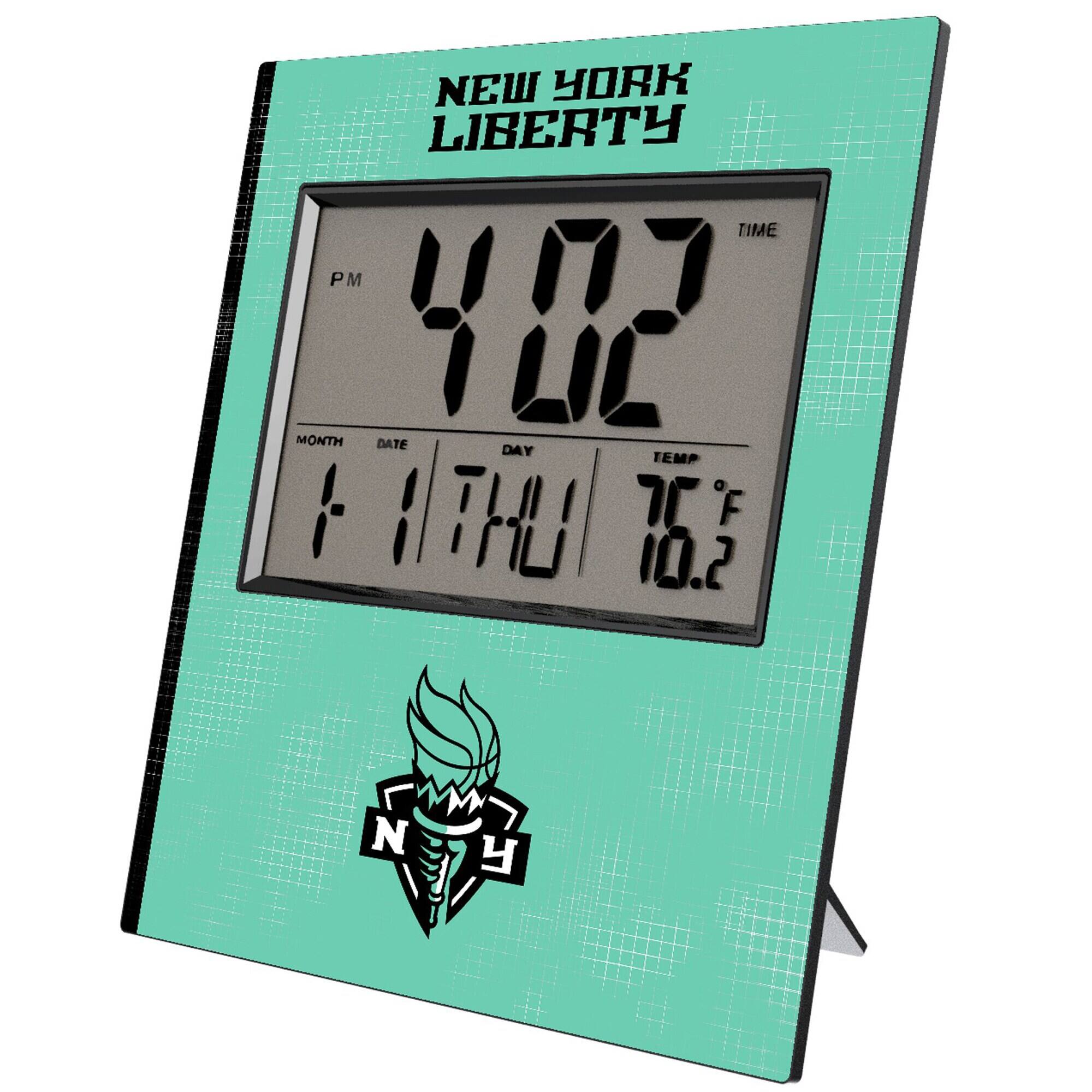 NEW YORK LIBERTY

TIME
4:02 PM

MONTH DATE DAY TEMP
1 1 THU 76°F 10.2

NY