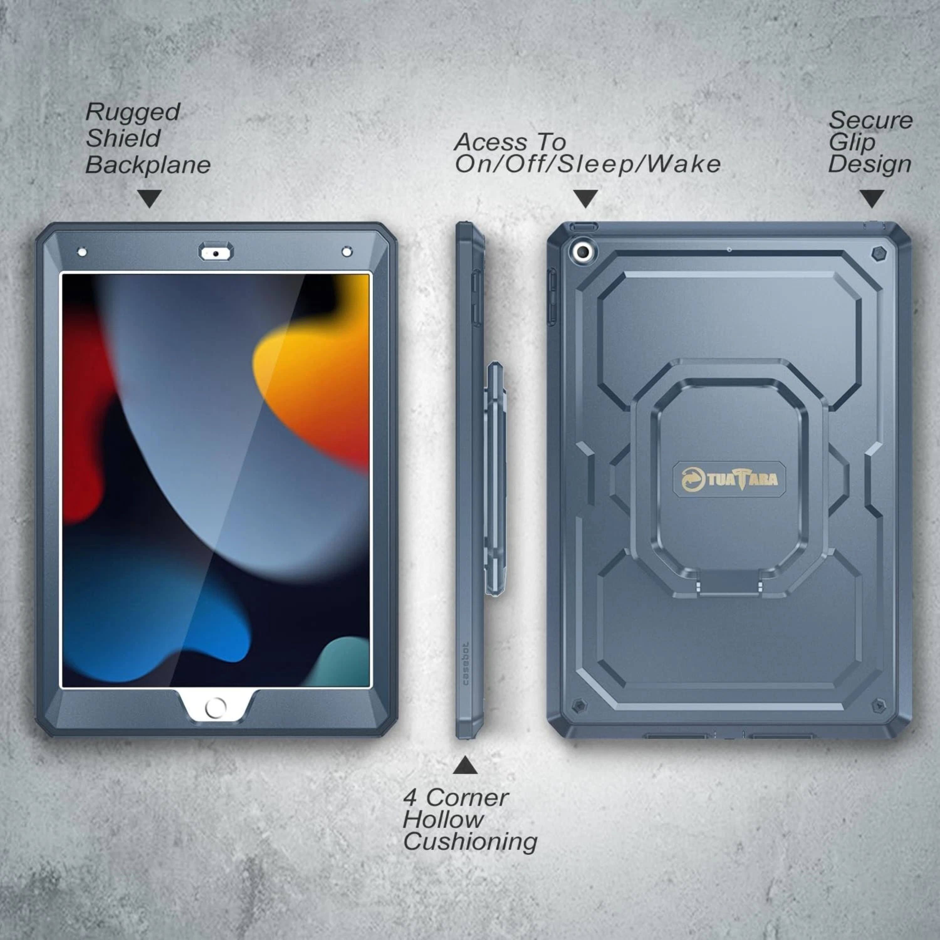 Rugged Shield Backplane  
Access To On/Off/Sleep/Wake  
Secure Grip Design  
TUATARA  
4 Corner Hollow Cushioning