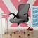 Angle. Click365 - Flip Mid-Back Mesh Office Chair - Gray.
