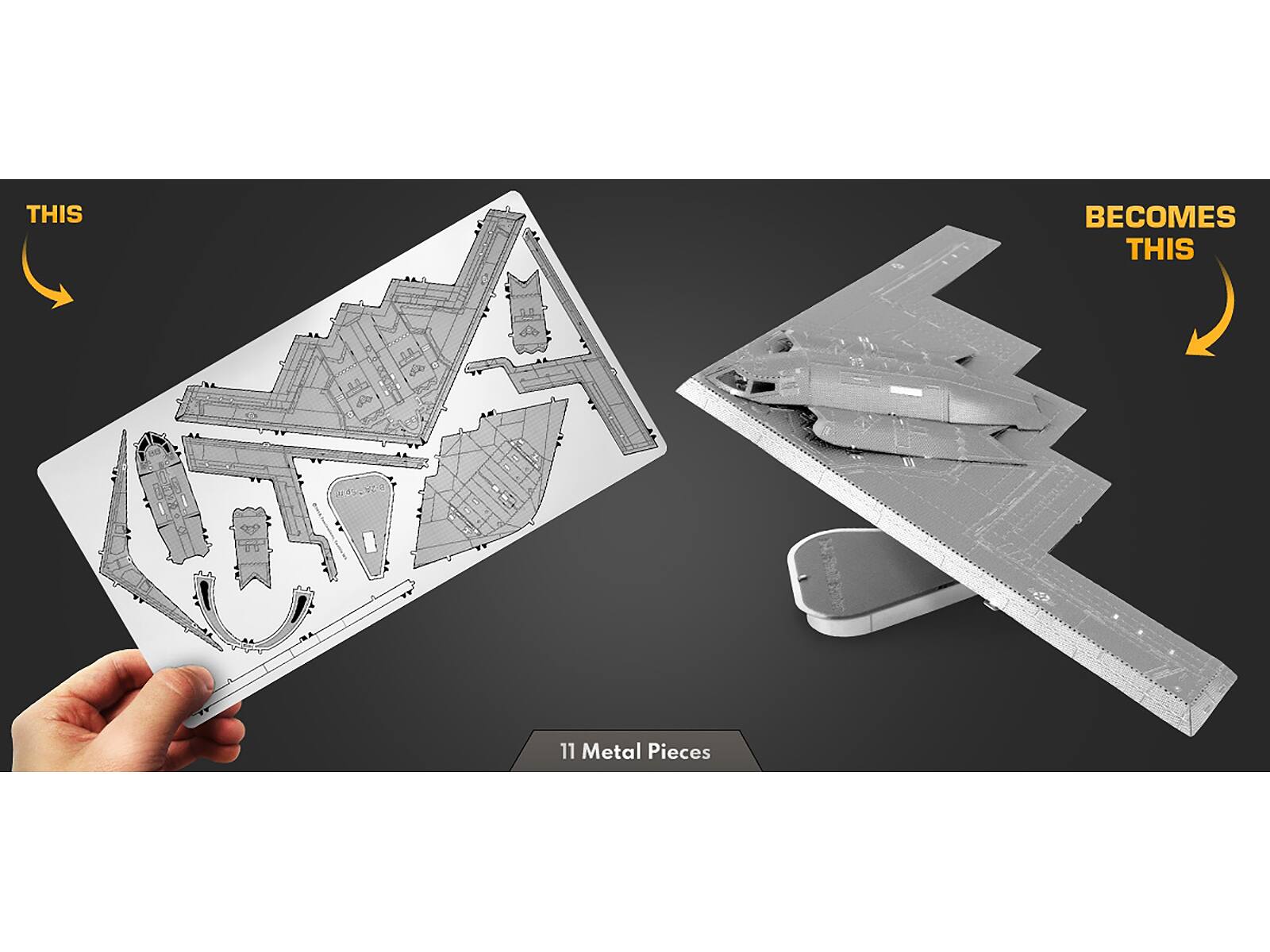 THIS  
BECOMES THIS  
11 Metal Pieces