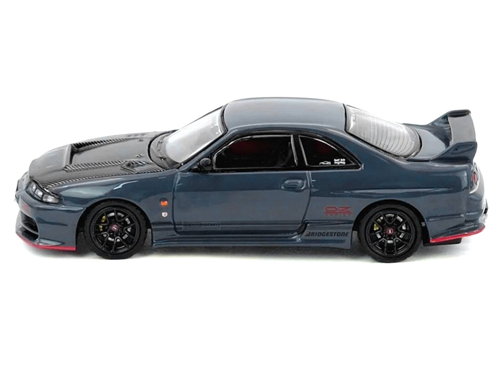 Alt View 1. Inno Models - Nissan Skyline GT-R (BCNR33) Stealth Gray w/Carbon Hood "Tokyo Auto Salon Hong Kong 2025" 1/64 Model Car by Inno Models.