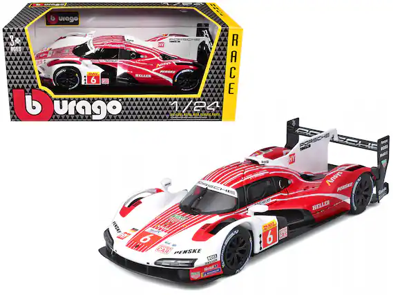 Sure, here is the corrected and grouped text from the image:
---
**Box:**
- Burago
- 3+ AGES
- 1/24
- RACE
- PORSCHE 911 GT3 R
- TAG Heuer
- DHL
- HYPER CAR
- Ansys
- PENSKE
- HELLER
- Mobil 1
- MICHELIN
- PORSCHE
- 6
- 1/24
- ALL CAR BODY MADE OF PLASTIC PARTS
**Car:**
- PORSCHE
- 911 GT3 R
- TAG Heuer
- DHL
- HYPER CAR
- Ansys
- PENSKE
- HELLER
- Mobil 1
- MICHELIN
- 6
- PORSCHE
- 911 GT3 R
- TAG Heuer
- DHL
- HYPER CAR
- Ansys
- PENSKE
- HELLER
- Mobil 1
- MICHELIN
---