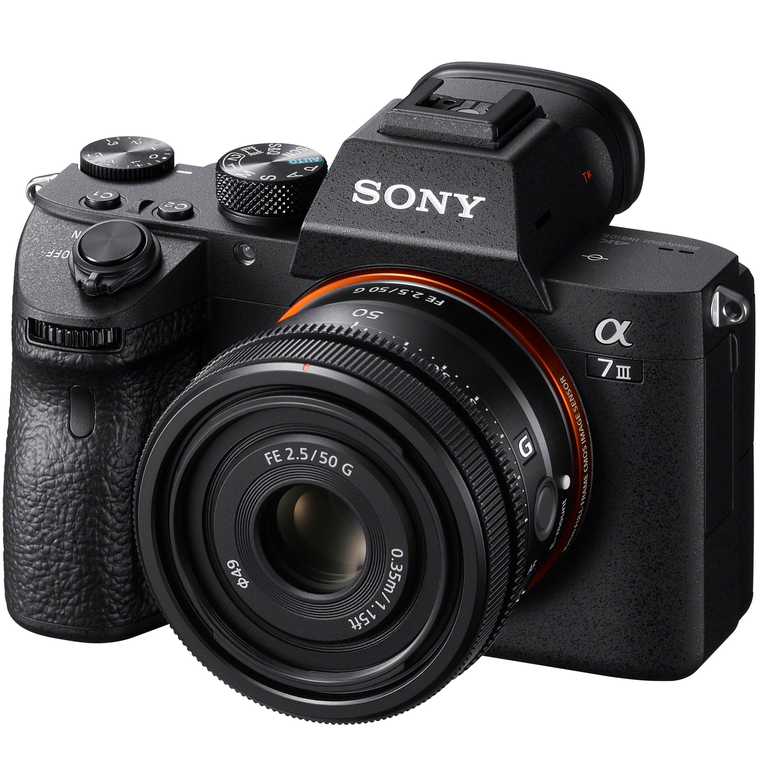 SONY  
α7 III  
FE 2.5/50 G  
1:2.5/50  
G  
49  
0.35m/11.5ft  
SENSOR IMAGE LMOS  
FRAMAE