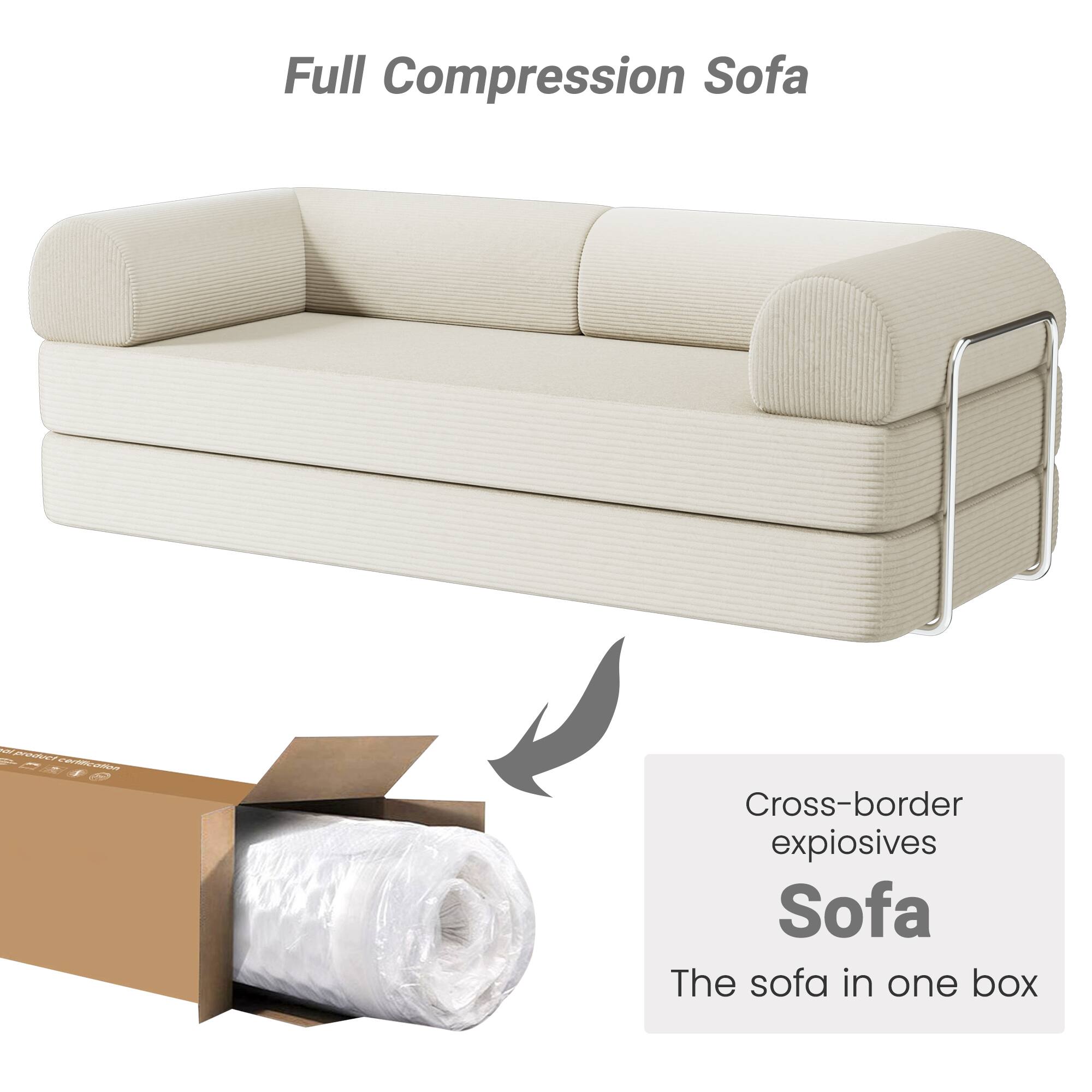Full Compression Sofa

Cross-border expiosives Sofa

The sofa in one box