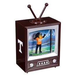 Evergreen Enterprises - Tennessee Volunteers 8" Vintage TV Water Globe Lantern with Mascot - Brown