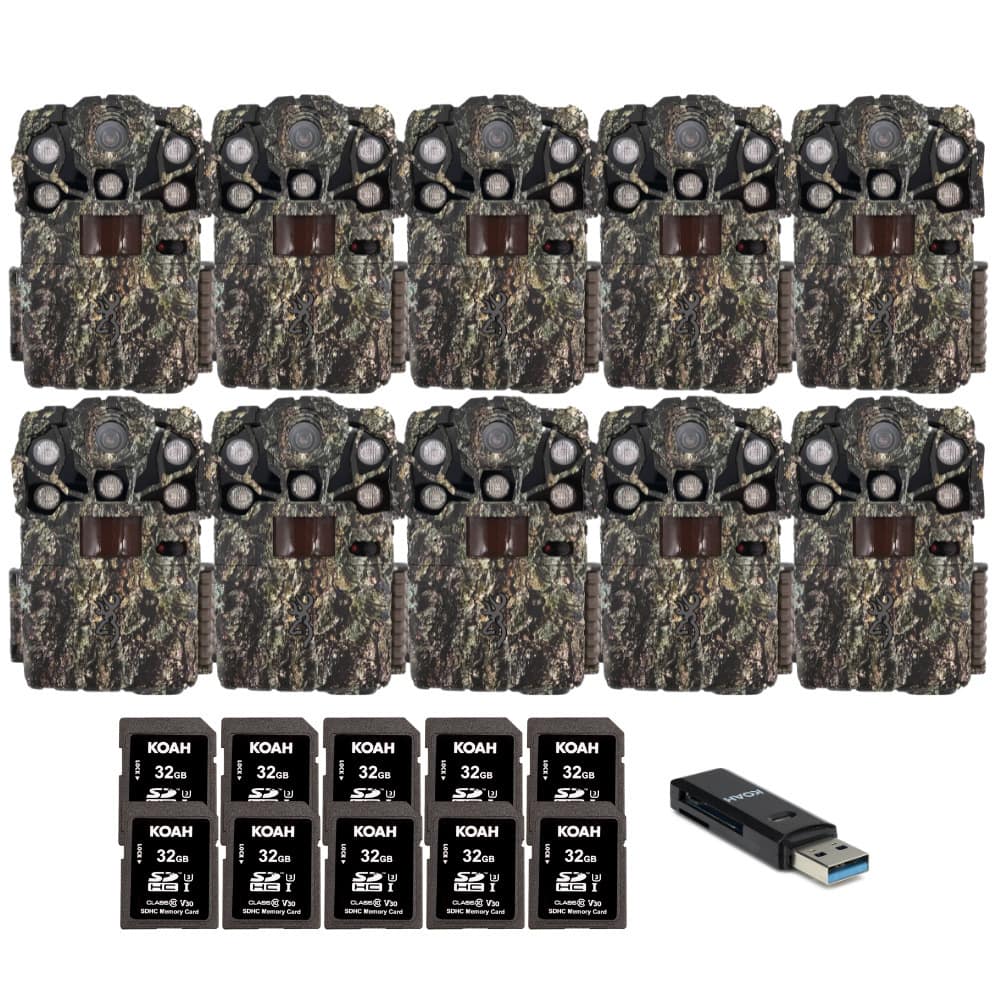 Browning Trail Cameras - Browning Recon Force Elite Ultra Non-Cellular Trail Camera (10 Pack) Bundle