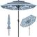 Front. Best Choice Products - Best Choice Products 10ft 3-Tier Solar Patio Umbrella w/ 24 LED Lights, Tilt Adjustment, Easy Crank - Breeze Blue - Breeze Blue.