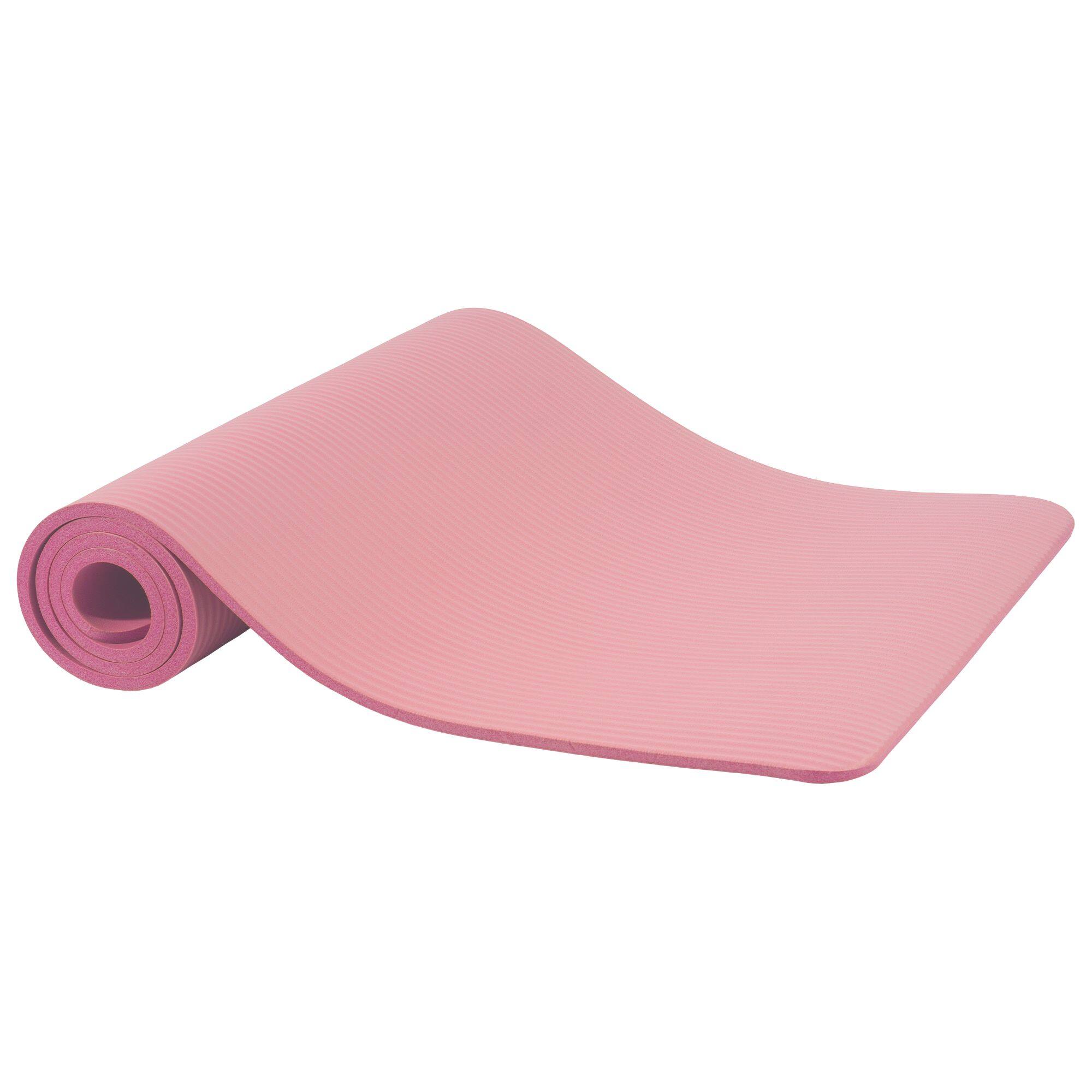 Alt View 5. Fitvids - Fitvids 1/2" Thick High Density Exercise Yoga Mat, Carrying Strap, Pale Pink - Pearly Pink.