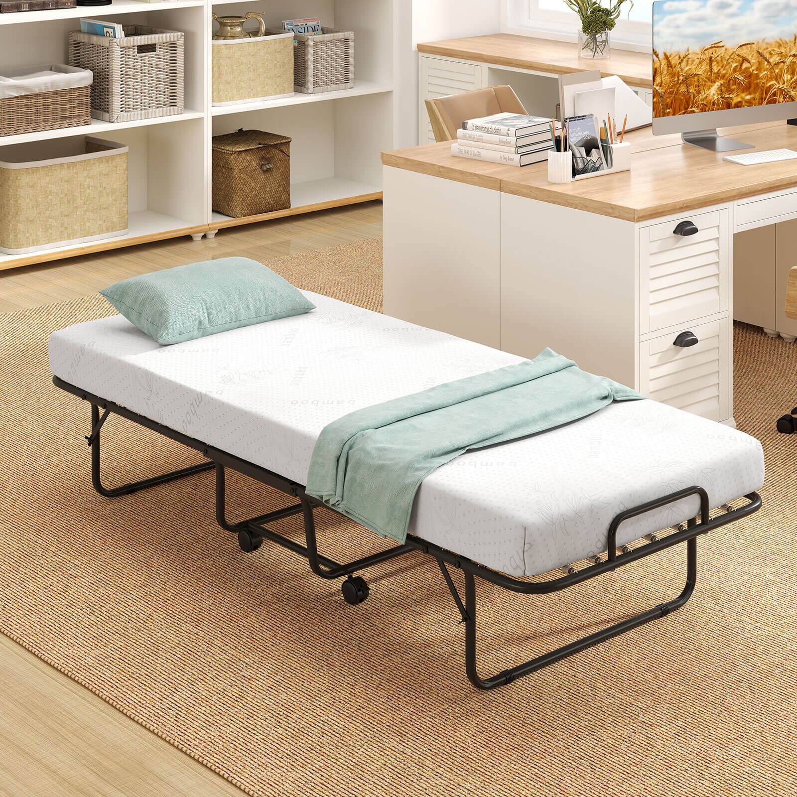 Costway Folding Bed with Mattress 74