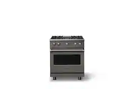 Viking - Pro 5 Series 4.0 Cu. Ft. Freestanding Sealed 4 Burner Gas Convection Range - Damascus Gray - Damascus Gray
