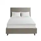 Front. Gracie Mills - Gracie Mills Callahan All Season 3 Inch Reversible Cooling Gel Memory Foam Mattress Topper with Cover - White.