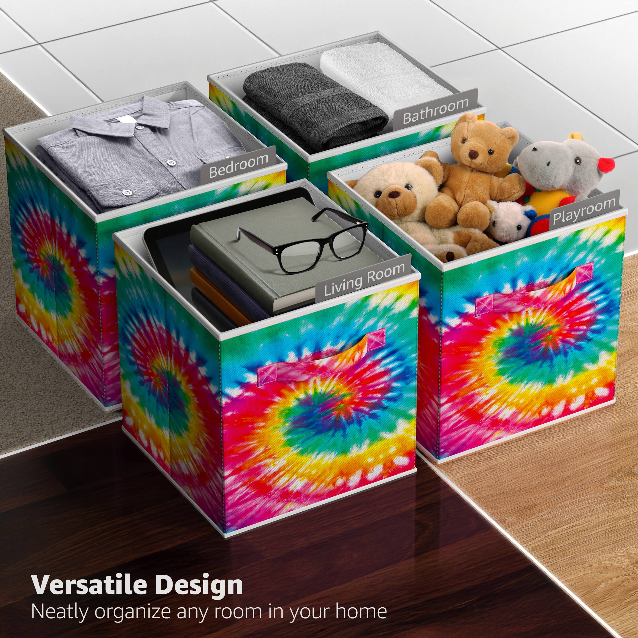 Versatile Design  
Neatly organize any room in your home  

Bedroom  
Bathroom  
Playroom  
Living Room