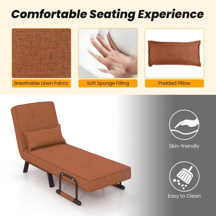 Comfortable Seating Experience  
Breathable Linen Fabric  
Soft Sponge Filling  
Padded Pillow  
Skin-friendly  
Easy to Clean
