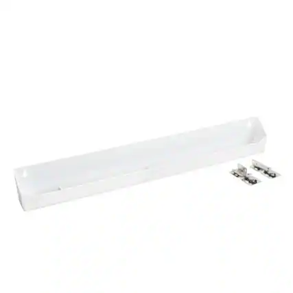 Front. Rev-A-Shelf - Rev-A-Shelf 24'' Kitchen Tip-Out Tray Polymer, Plastic, White, LD-6591-24-11-1 - White.