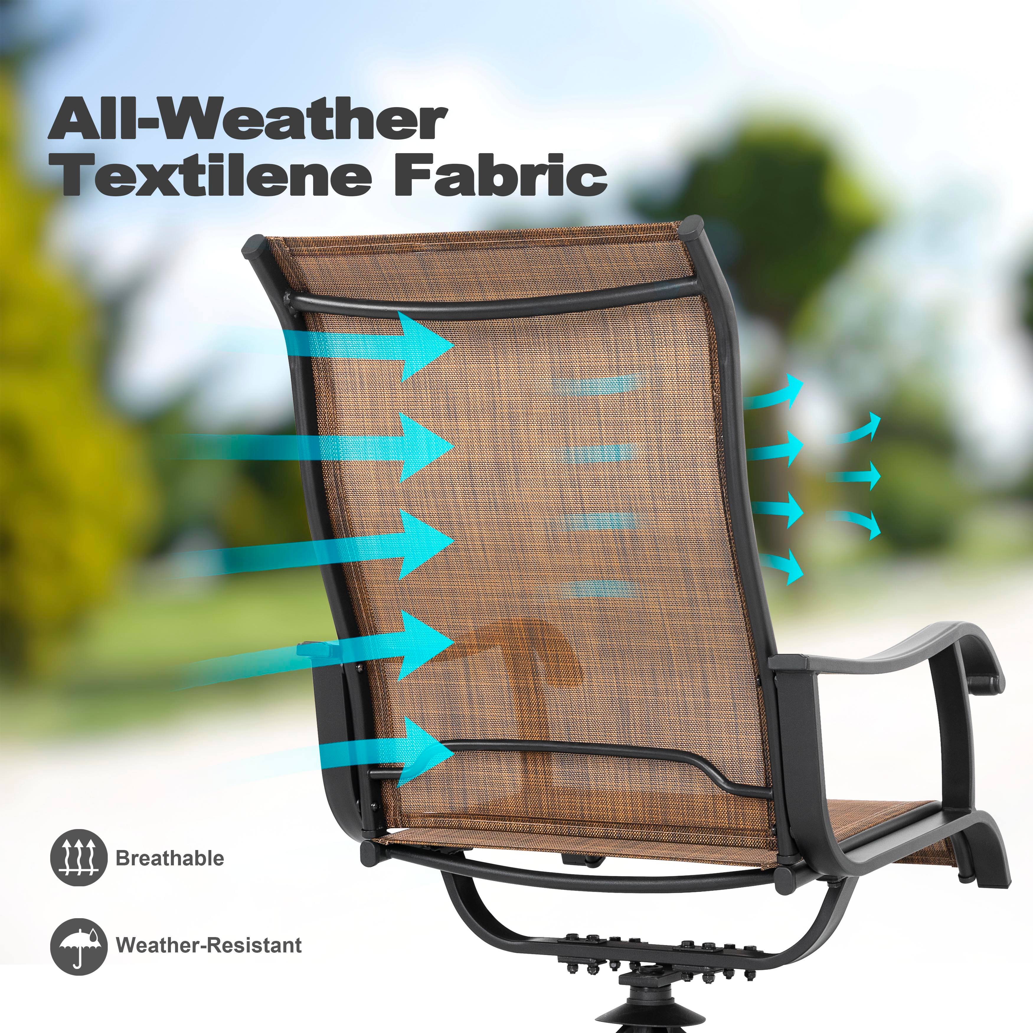 All-Weather Textilene Fabric

Breathable

Weather-Resistant