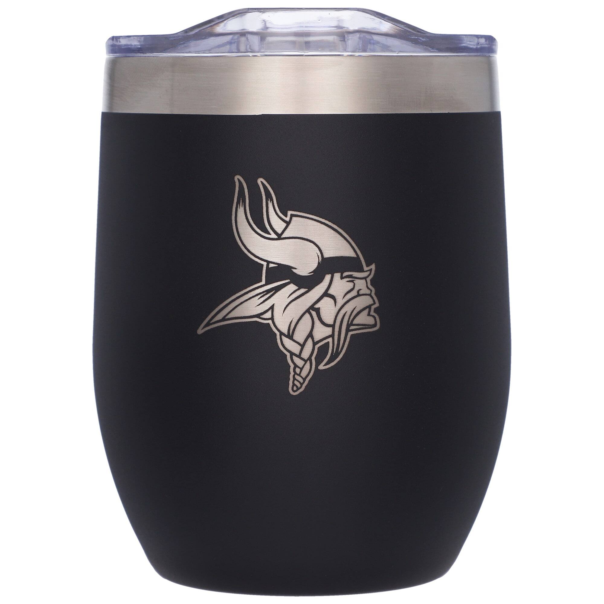 Front. The Memory Company - Minnesota Vikings 16oz. Stainless Steel Stemless Tumbler - Multicolor.