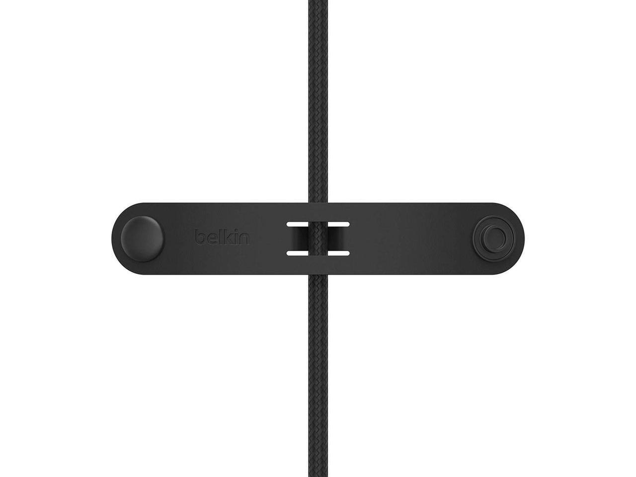 Alt View 4. Belkin - Belkin BoostCharge Pro 5' 60W 2-In-1 Braided USB-C and Lightning Cable, Black.