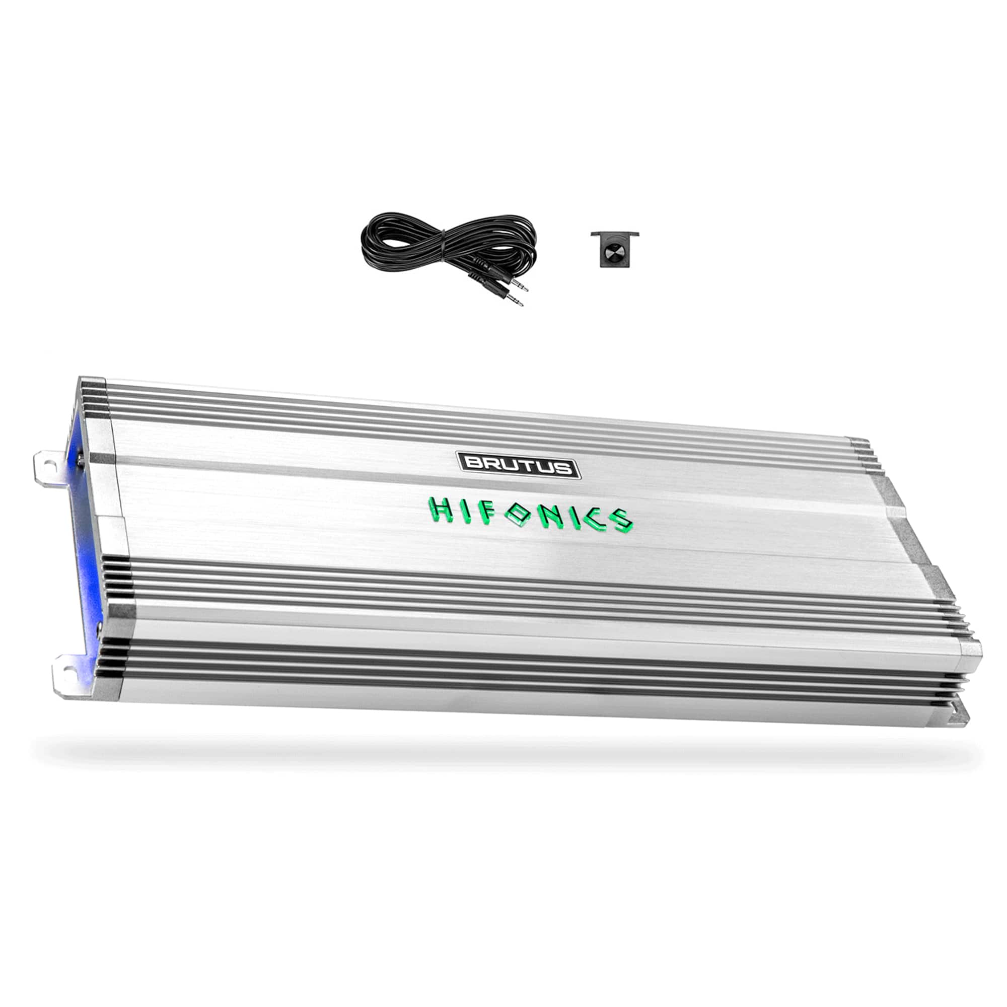 Hifonics - Brutus BG 3000 Watt Class D Monoblock Amplifier with Built-In UV Meter - Silver