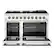 Alt View 1. Forno Appliances - Galiano 6.58 Cu. Ft. Freestanding Gas Range with Convection Oven - White.