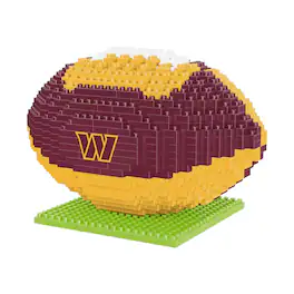 Forever Collectibles - Washington Commanders NFL BRXLZ Football 728-Piece Building Block Set - Brown