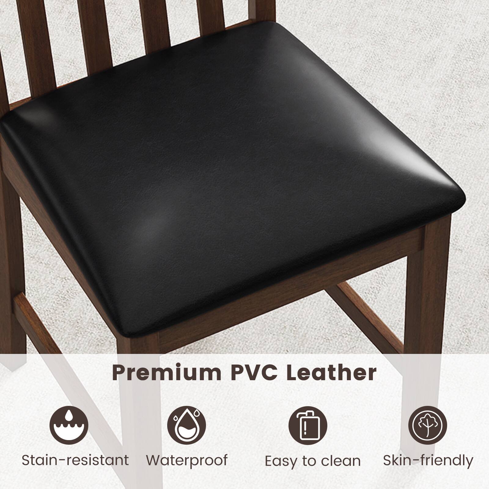 Premium PVC Leather  
- Stain-resistant  
- Waterproof  
- Easy to clean  
- Skin-friendly