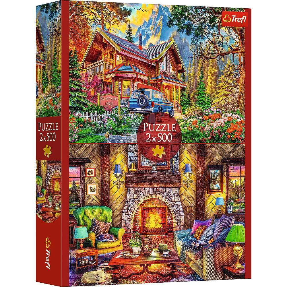 Trefl - Red 2x500 Mountain Trip puzzle price history on PriceWatchPro