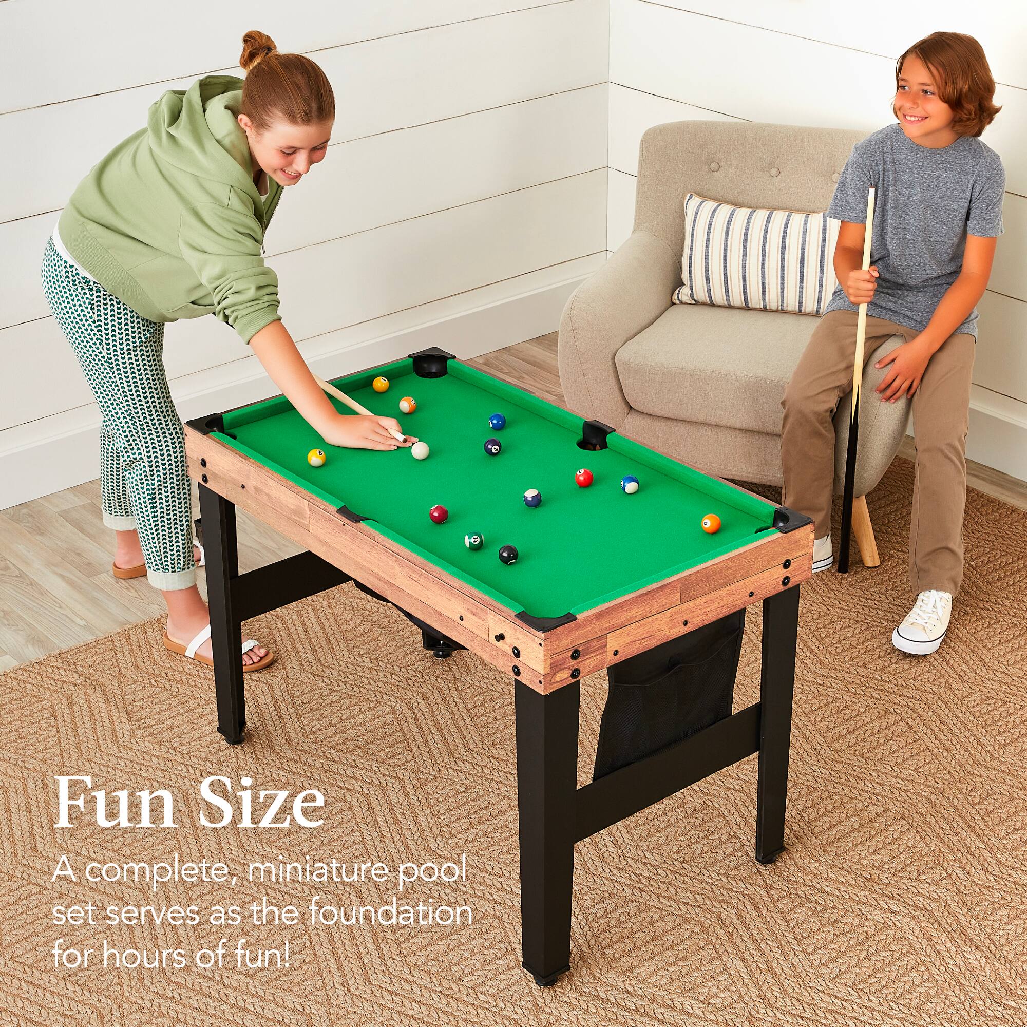 Fun Size

A complete, miniature pool set serves as the foundation for hours of fun!