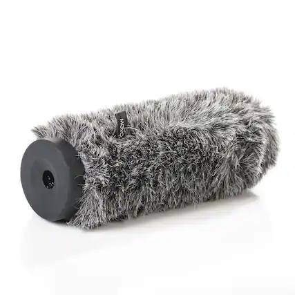 Front. MOVO - Movo WS-G300 Furry Rigid Windscreen for Microphones 18-23mm in Diameter and up to 12.6" (32cm) Long - Dark Gray.