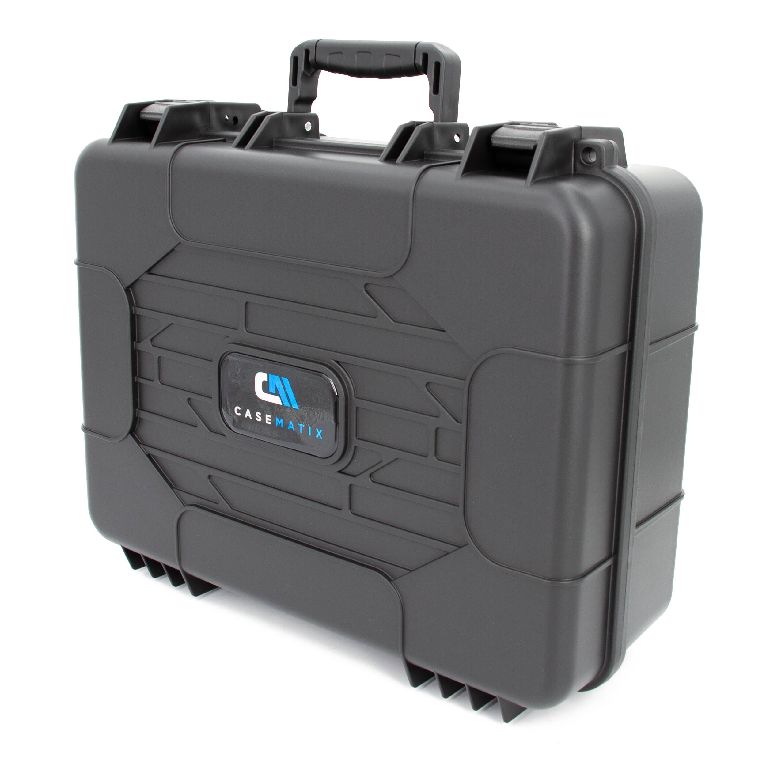 CASEMATIX Hard Shell Portable Projector Case with Customizable