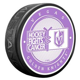 Mustang Drinkware - Vegas Golden Knights Hockey Fights Cancer Puck - Multicolor