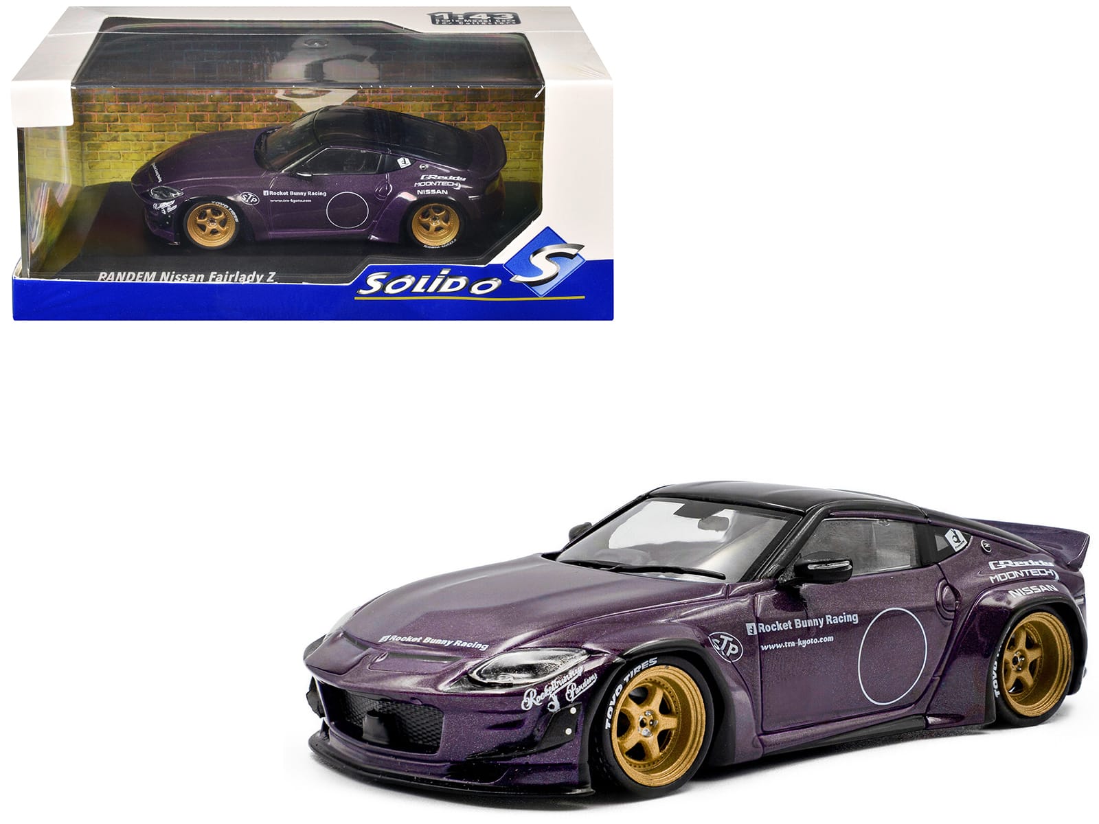 2022 Nissan Pandem Fairlady Z RHD (Right Hand Drive) Purple Metallic with Black Top 1/43 Diecast Model Car by Solido price history on PriceWatchPro
