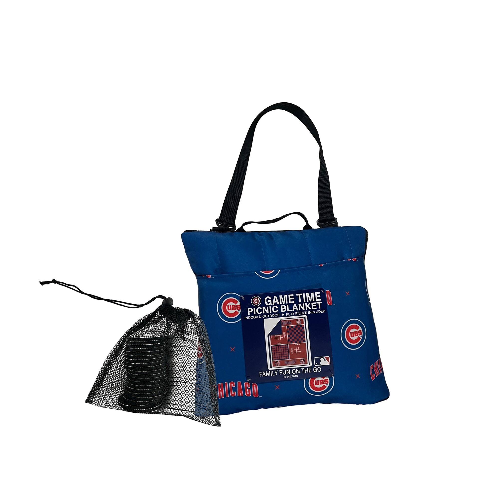 GAME TIME PICNIC BLANKET INCLUDED OUTDOOR - PLAY PIECES INCLUDED FAMILY FUN ON THE GO FAMILY - UBS CHICAGO x