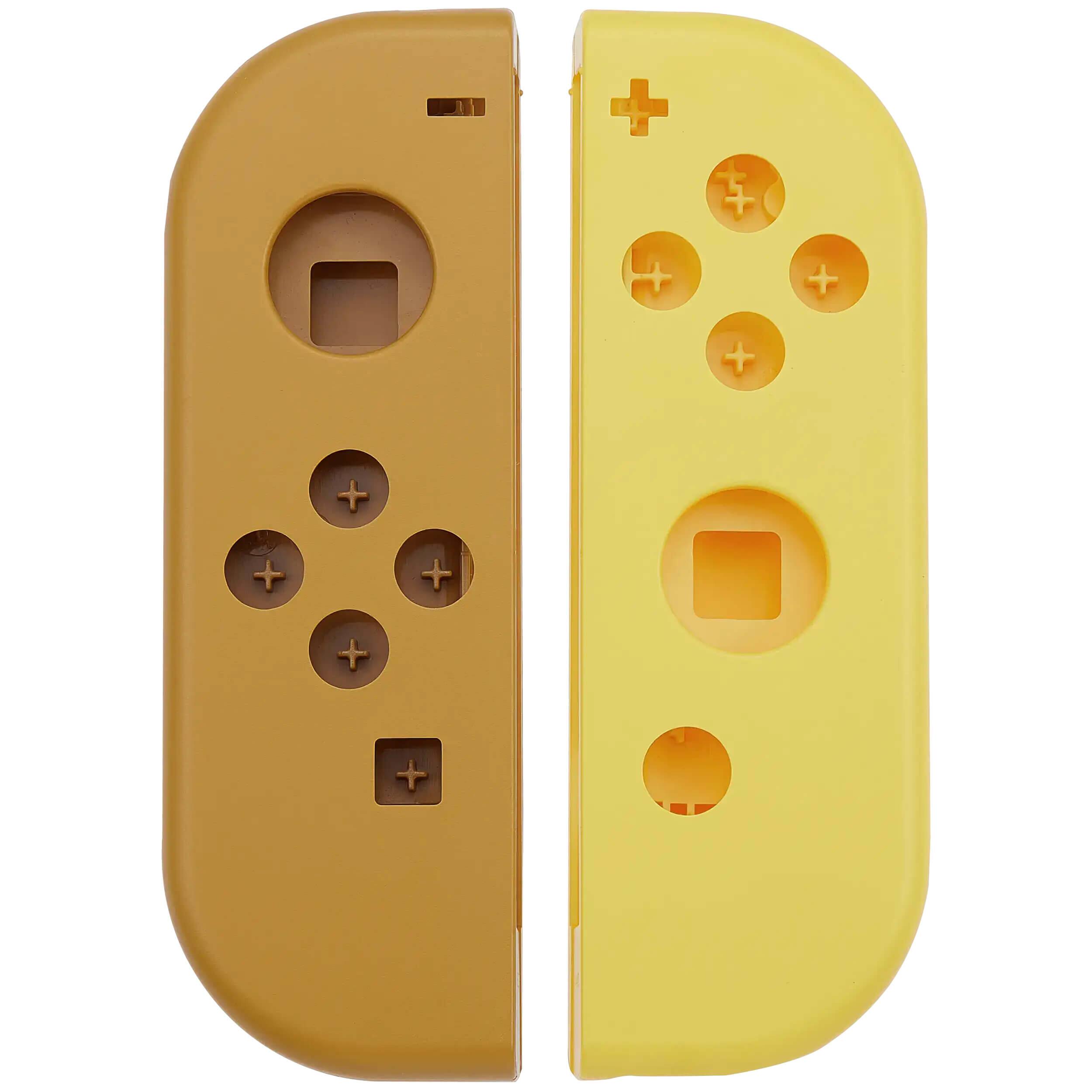 MobileSentrix - Housing Shell Compatible For Nintendo Switch Joy Con Controller - Brown & Yellow - Brown/Yellow