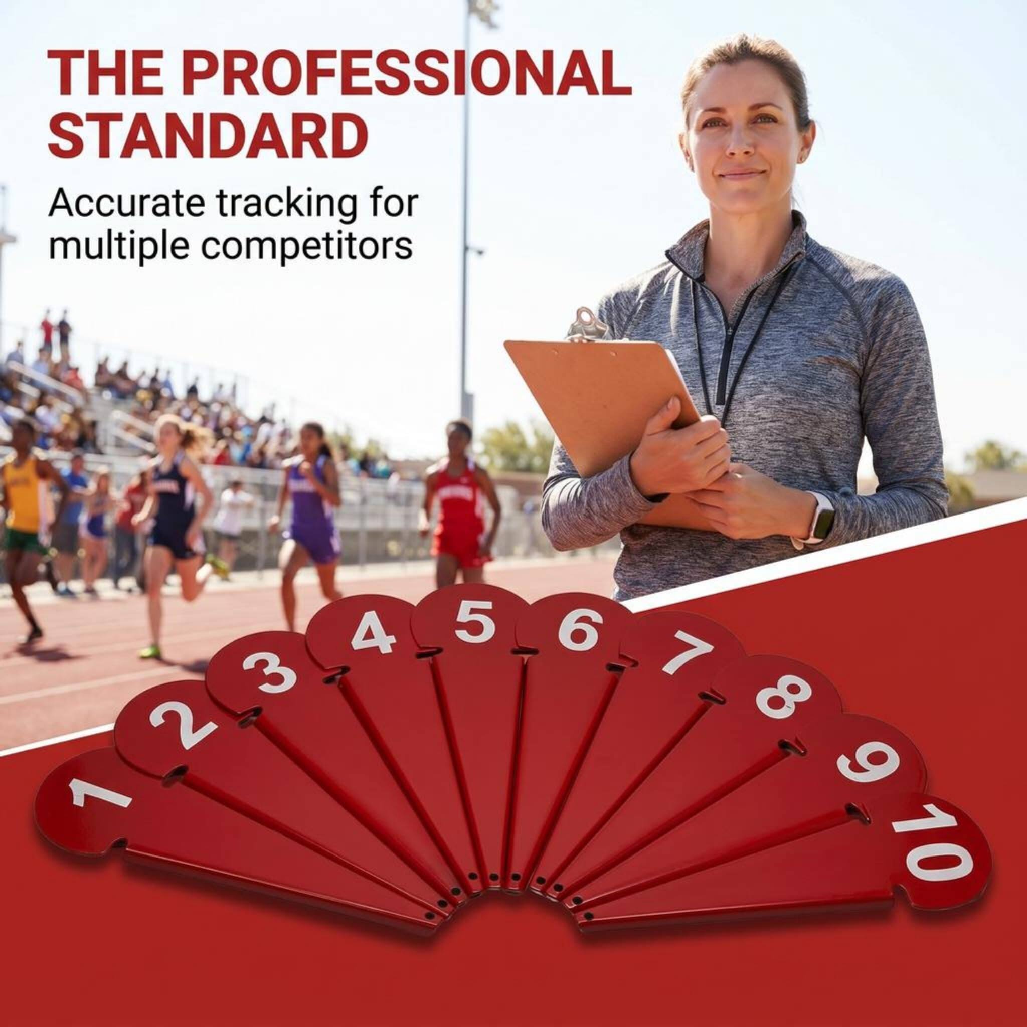 THE PROFESSIONAL STANDARD  
Accurate tracking for multiple competitors  
1 2 3 4 5 6 7 8 9 10