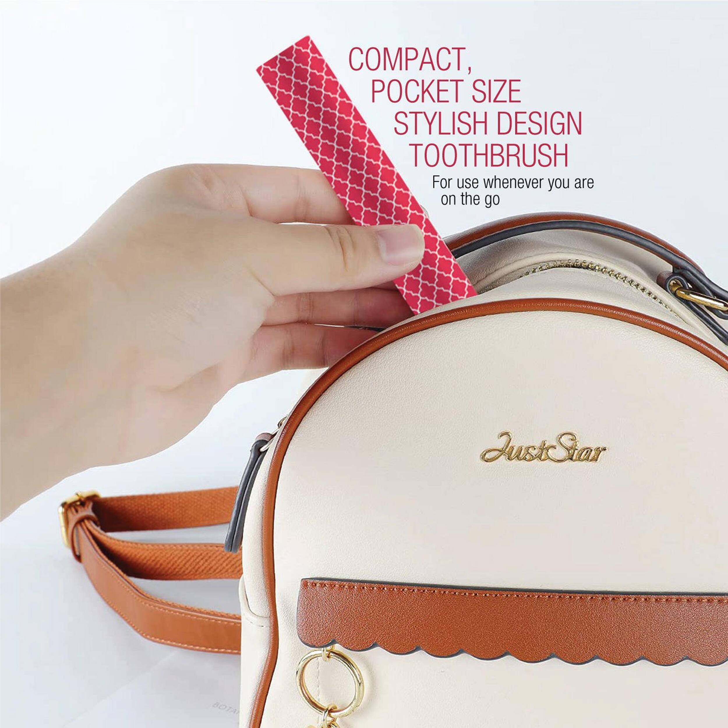COMPACT, POCKET SIZE STYLISH DESIGN TOOTHBRUSH For use whenever you are on the go JustStar BOTA