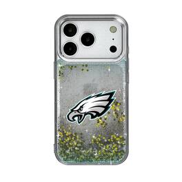 Keyscaper - NFL - Philadelphia Eagles Linen Logo iPhone Glitter Case - 15 - Multicolor