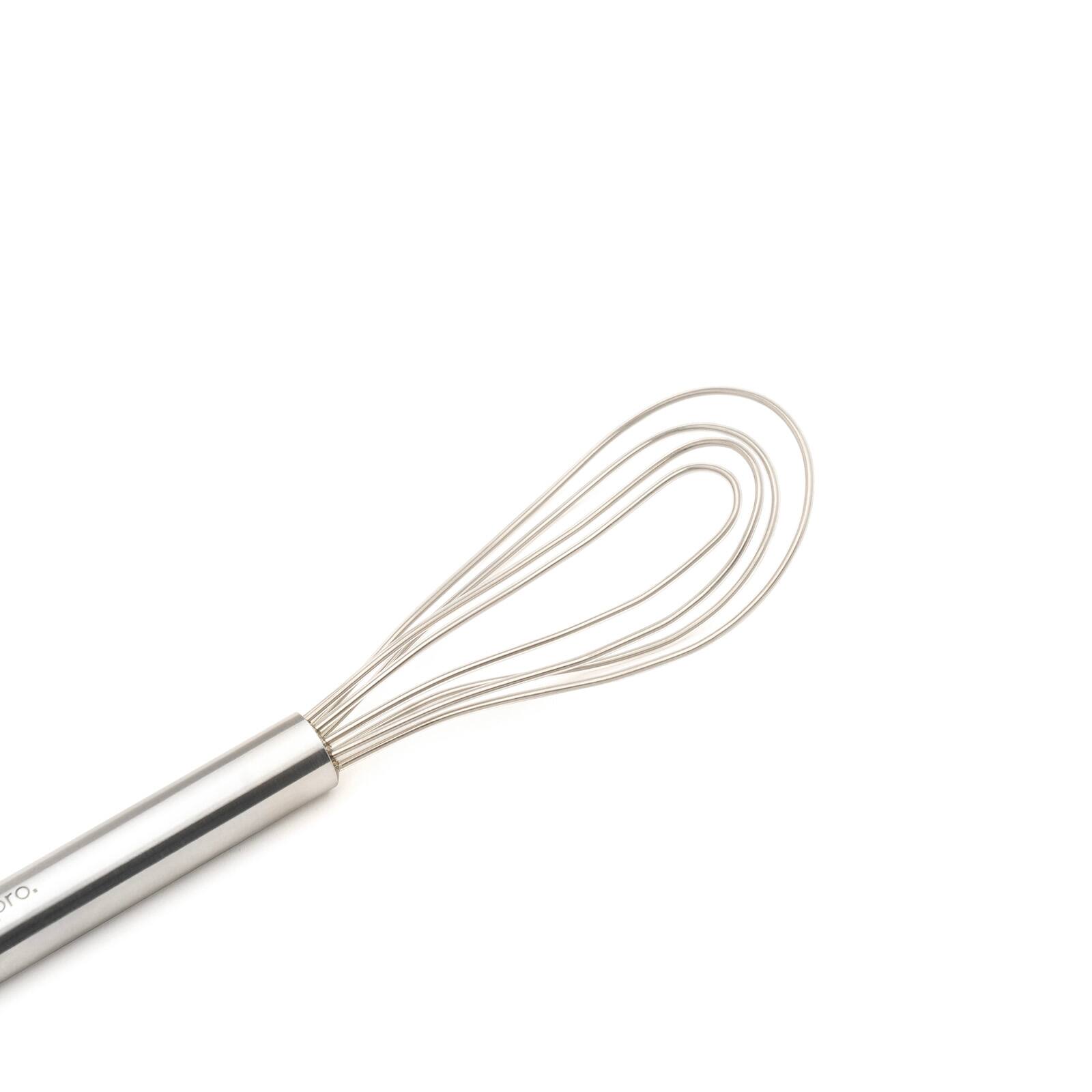 Alt View 4. Cuisipro - 8-Inch Silicone Flat Whisk, Frosted - Silver.