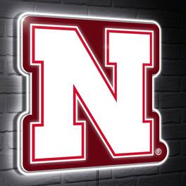 Evergreen Enterprises - Nebraska Huskers LED Team Logo Shaped Lighted Wall Sign - Multicolor