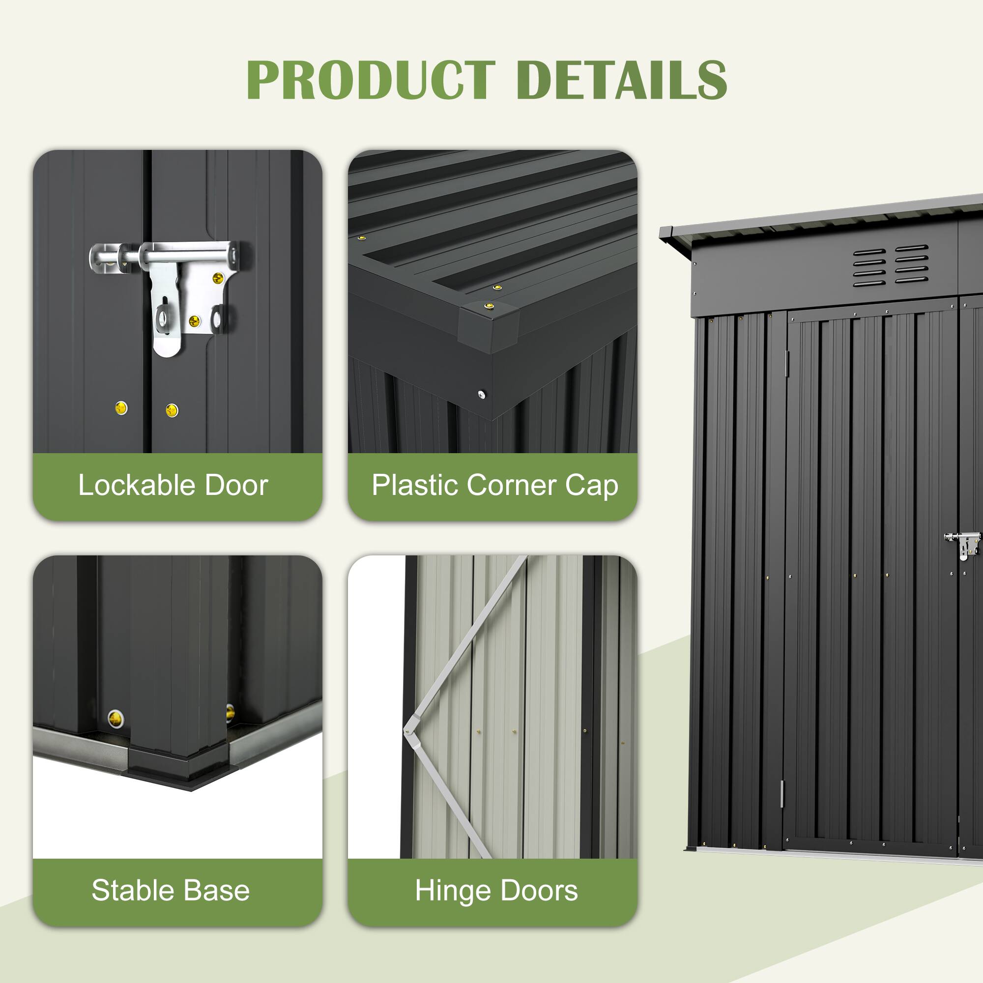 PRODUCT DETAILS

- Lockable Door
- Plastic Corner Cap
- Stable Base
- Hinge Doors