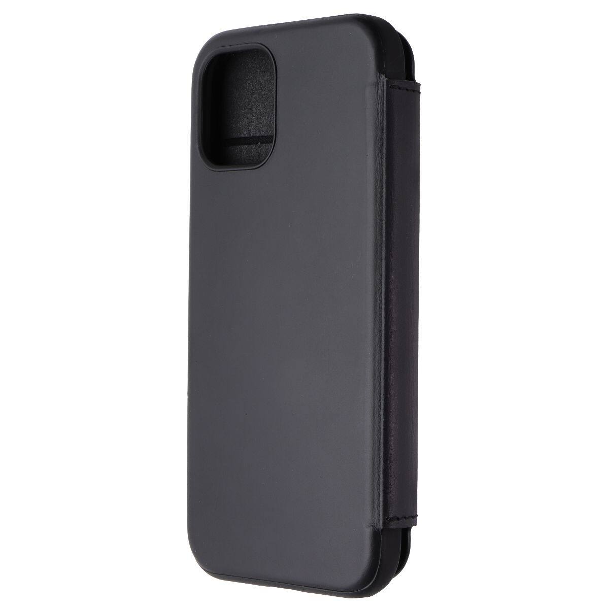 Front. Nomad - Nomad Rugged Folio Wallet Case for MagSafe for iPhone 12 Pro - Black Horween - Black.