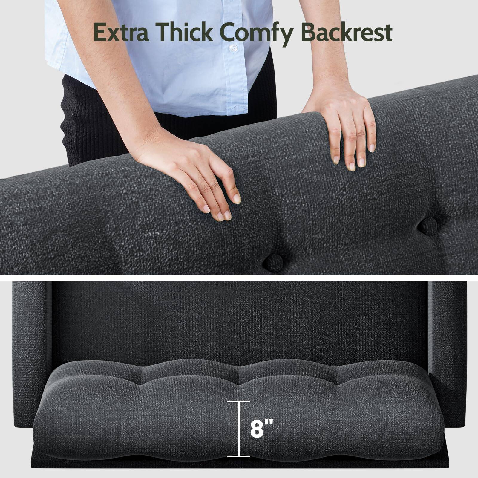 Extra Thick Comfy Backrest

8"