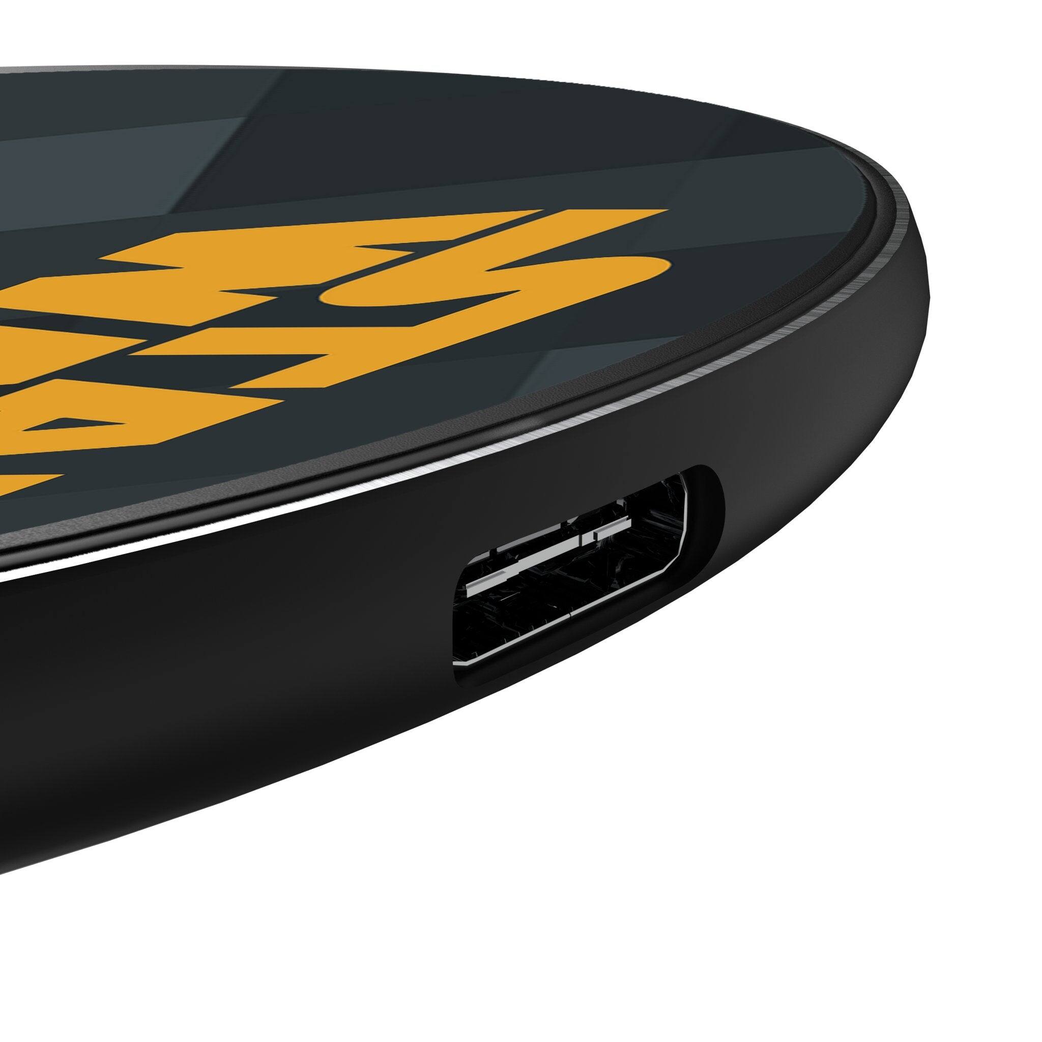 Left. Keyscaper - Star Wars: The Mandalorian Color Block 15-Watt Wireless Charger - Din Djarin.