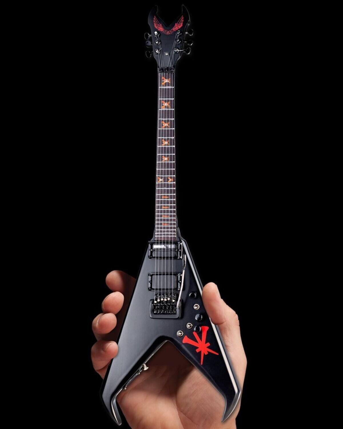 Alt View 2. Axe Heaven - Kerry King - Axe Heaven Kerry King Dean USA V Limited Edition Custom Mini Guitar Replica Collectible - Collectibles - Multicolor.