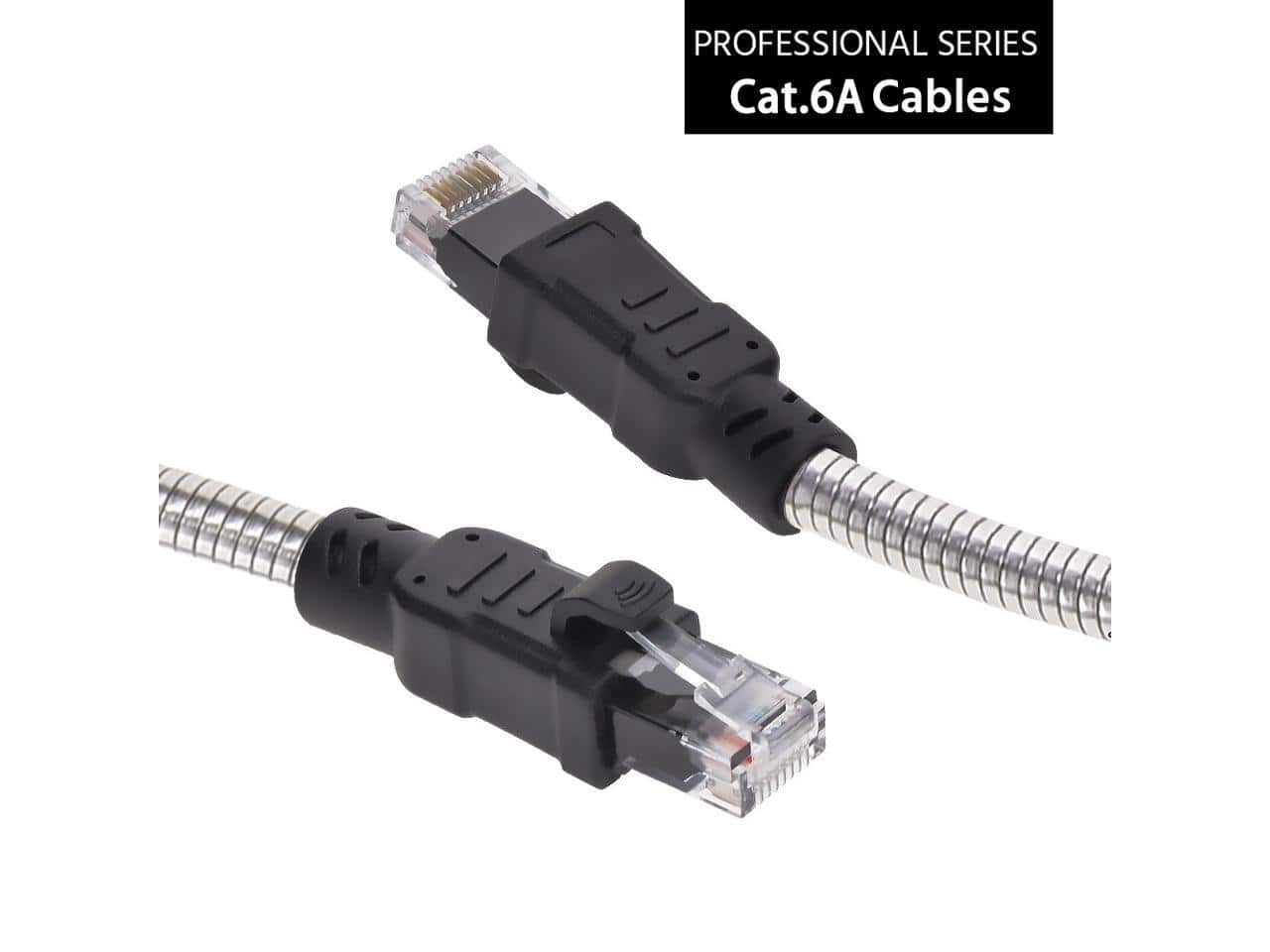 Nippon Labs - 60CAT6A-50-24AM 50FT CAT6A Armored Anti-Rodent 24AWG Gigabit Ethernet Cable