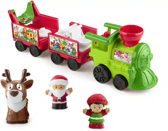 Front. Fisher Price - Fisher Price - Little People Musical Christmas Train - Collectibles - Multicolor.