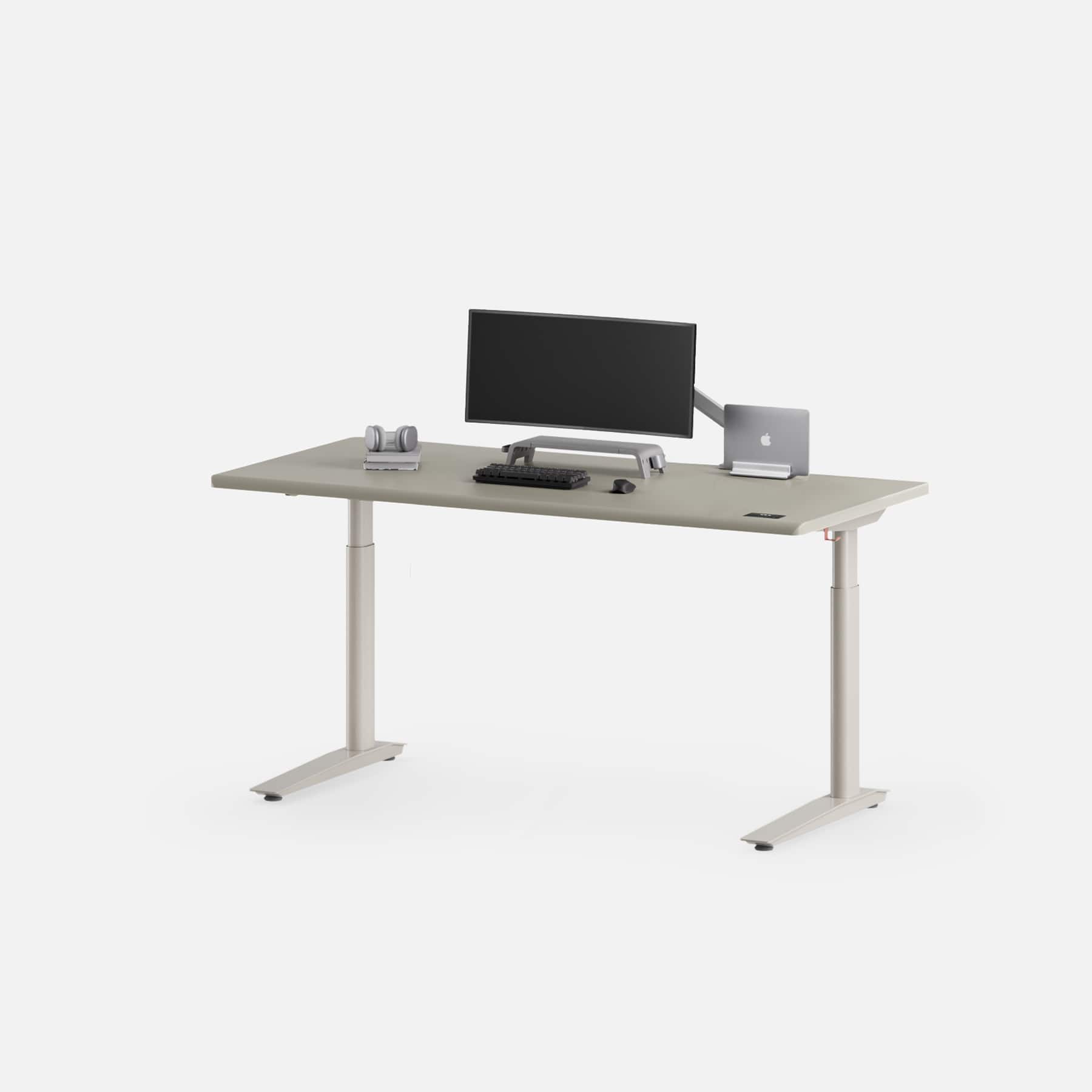 Autonomous - SmartDesk 5 Electric Standing Desk - SmartDesk 5 Pro Expanse - Stone Beige