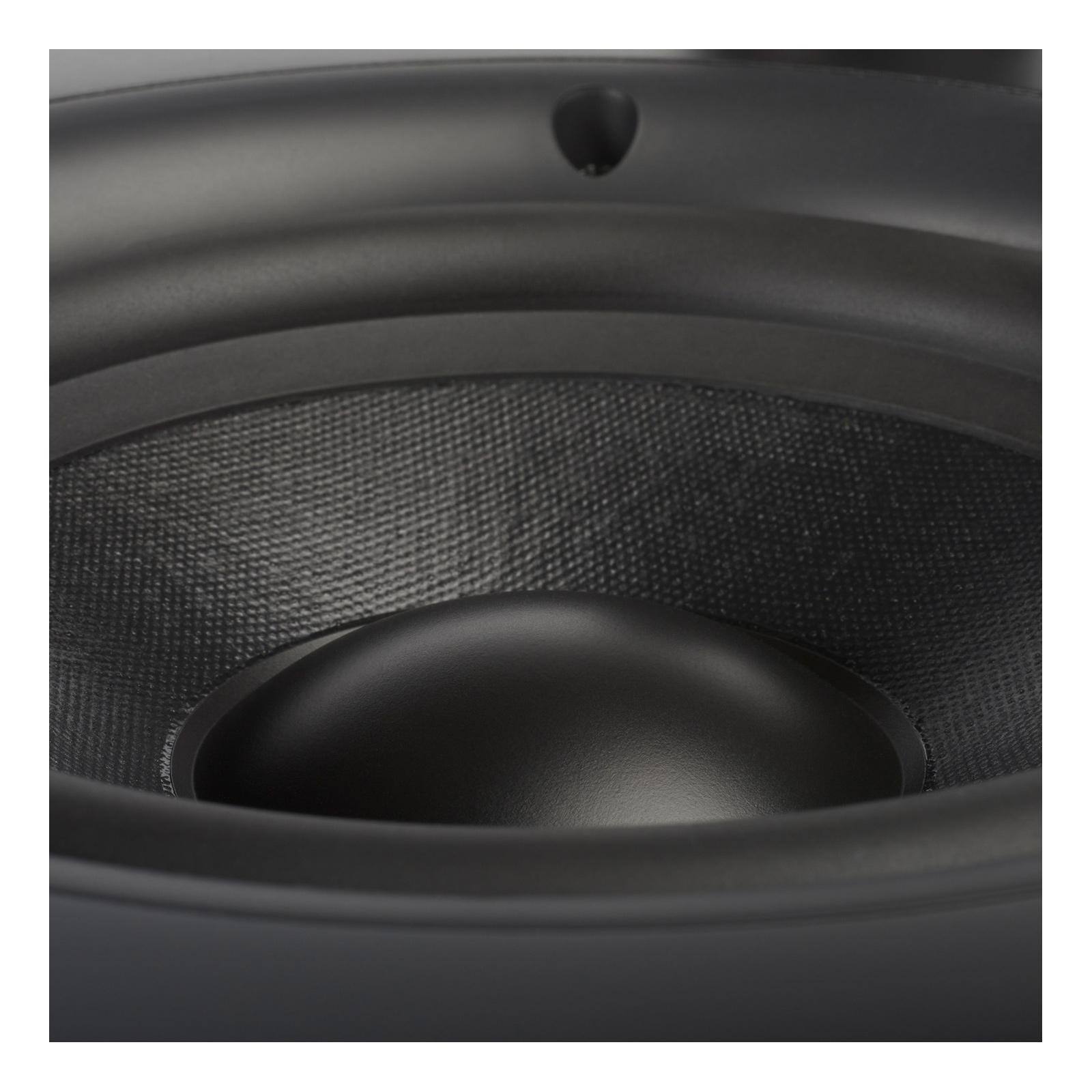 Back. Lithe Audio - WiSA HT 8” Active Cinema Subwoofer - Satin Black.