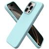 Front. Ornarto - ORNARTO Designed for iPhone 16 Pro Case 6.3", Liquid Silicone 3 Layers Full Covered Protective Cover-Fresh Mint - Fresh Mint.
